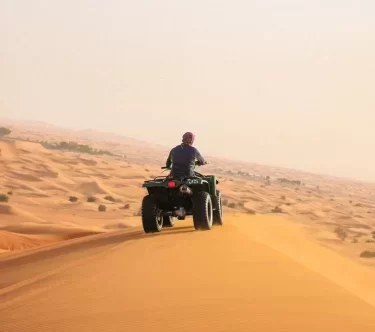 Biking at desert